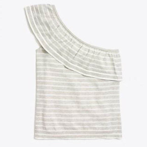 J. Crew Tops - NWT J.Crew Striped One-shoulder Ruffle Top